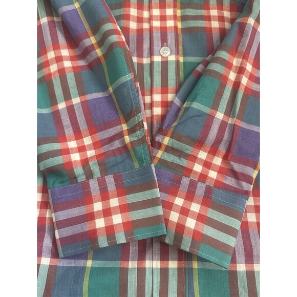NWOT Vintage Weekender Plaid By Bud Berma Button Up Shirt Men’s Small - Picture 3 of 5